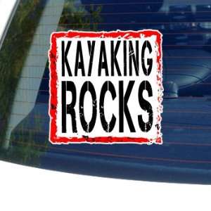  Kayaking Rocks   Window Bumper Laptop Sticker Automotive