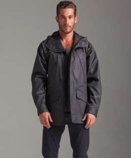Theory faded black cotton Richie Prowler hooded coat   up to 