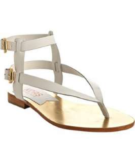 KORS Michael Kors white patent leather Scorpion gladiator sandals 