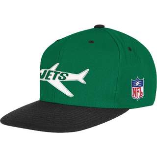   York Jets Mitchell and Ness NC97Z Snapback Snap Back Flat Brim Cap Hat