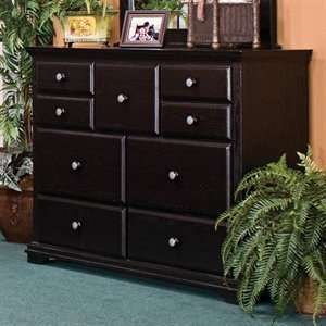  Kush Furniture 7569bk Winchester 9 Drawer Mule Chest in 