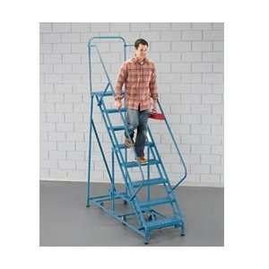 EGA Radius 360 Degree Rotating Rolling Ladders   Blue  