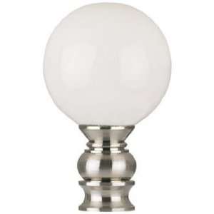  White Ceramic Ball Lamp Shade Finial