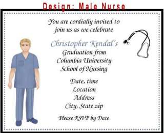   Retirement Personalized Invitations Nursing Nurse RN Many Designs