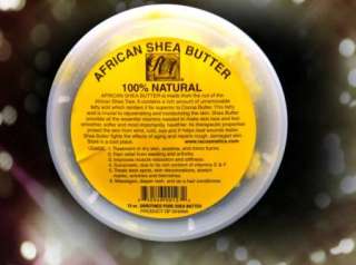 UNRIFINED AFRICAN SHEA BUTTER 100% NATURAL 10oz.  