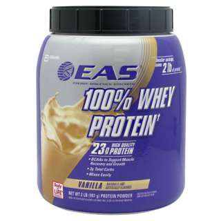 EAS 100% Whey Protein 2 lb (907g) Vanilla  