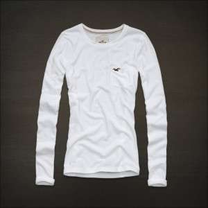 NEW 2012 HOLLISTER BY ABERCROMBIE WOMENS LONG SLEEVE KNIT SHIRT WHITE 