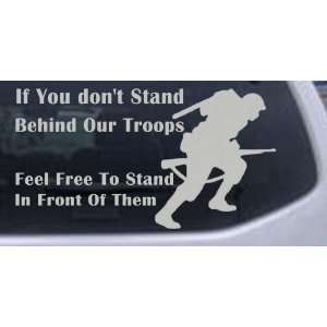   Stand In Front Of Them Military Car Window Wall Laptop Decal Sticker