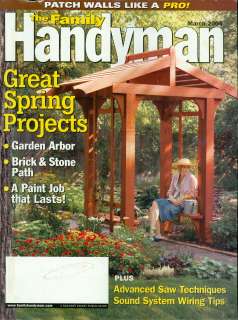 2004 Family Handyman Magazine Great Spring Projects  
