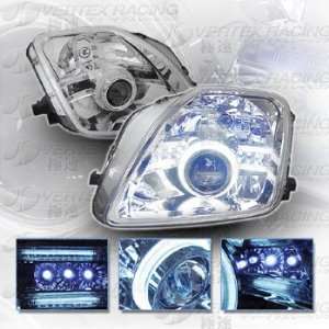  97 01 HONDA PRELUDE LED Projector Headlights   Chrome 