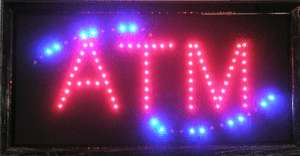 Animated LED Neon Light Open Sign ATM Sign 743  