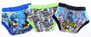  Batman Toddler Kids Boys Pack of 3 Pair Brief Underwear Clothing