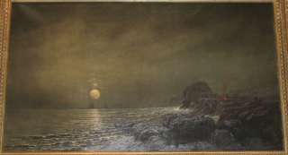 Alexis Jean Fournier Seascape Landscape Oil Painting  