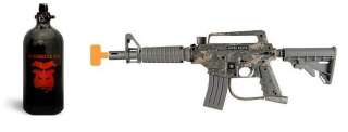   Alpha Black Tactical Camo M16 Paintball Gun & Guerrilla Air 48/3000 N2