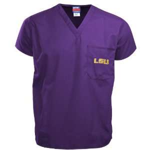 LSU Tigers Tshirt  LSU Tigers Purple Scrub Top  Sports 