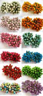 100 ROSE BUD Flower SAA MULBERRY Paper Artificial Craft for 