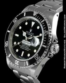 ROLEX SUBMARINER 16610 COMEX NEW BOX & PAPERS  