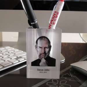 Raceka (TM) Apple CEO Steve Jobs Portrait Crystal Pen Holder Pencil 
