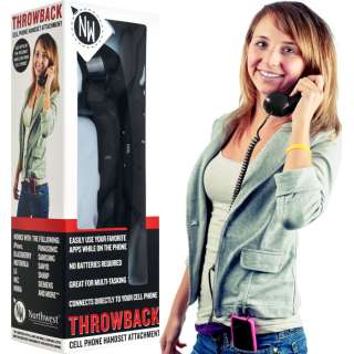 Northwest™ Throwback Cell Phone Handset Attachment   Black  3.5 and 