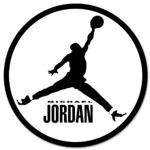 Michael Jordan Basketball car bumper sticker 4 x 4