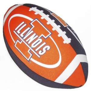  Illinois Fighting Illini Color Football Pillow
