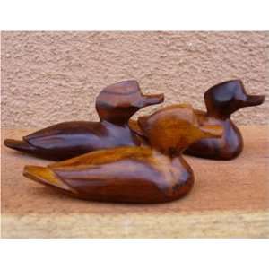  Ironwood Carving of a Duck, Mini
