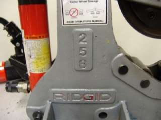 RIDGID 258 HYDRAULIC PIPE CUTTER 2 1/2 to 8 FOR USE WITH 700 GREAT 