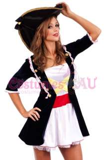  Caribbean Pirate Costume Swashbuckler Halloween Fancy Dress Up Hat