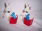 Package of 60 Miniature Easter Eggs, Mini Plastic Bear Family items 