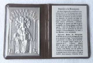 Espanol* VIRGEN de MONTSERATTE Pocket Prayer Folder  