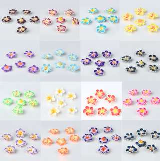 wholesale 50pc fimo polymer clay Flowers beads 30x10mm  