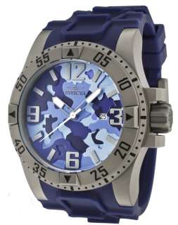   1096 Excursion Blue Camouflage Stainless Polyurethane Watch  