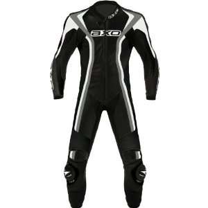   Mens Leather Sports Bike Motorcycle Race Suit   Black / 52EU/42US