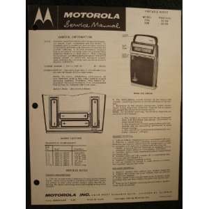  Motorola Portable Radio model X19A, X19E   1960 Service 