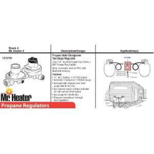  Mr. Heater F273766 Propane Auto Changeover Two Stage Regulator 