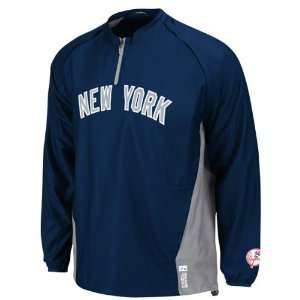 Majestic New York Yankees Navy Blue Silver Cool Base 