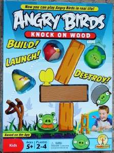 NEW Angry Birds Knock On Wood Game by Mattel Top 2011 Christmas Toy In 