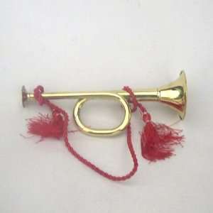    REAL SIMPLEA HANDTOOLED HANDCRAFTED BRASS HORN