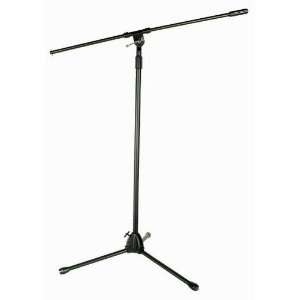    Adam Tripod Microphone Stand with Boom   Black Musical Instruments