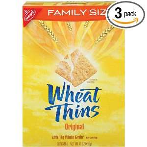 Nabisco Wheat Thins Original Crackers, 16 Ounce Boxes (Pack of 3 