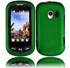 LG Extrovert VN271 RUBBER COATED DARK GREEN HARD SNAP ON CASE COVER