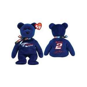    Ty Beanie Babies Nascar 8 Kurt Busch #2 Bear Toys & Games