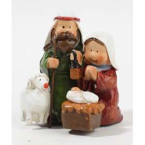   Miniature Nativity Scenes Made of Polyresin  6 Sets