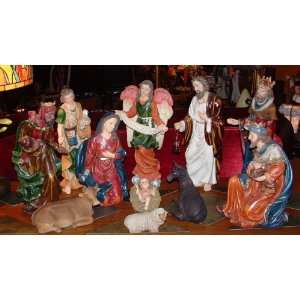  The Nativity Set 11pcs Biggest 15 1/2h Smallest 3h 