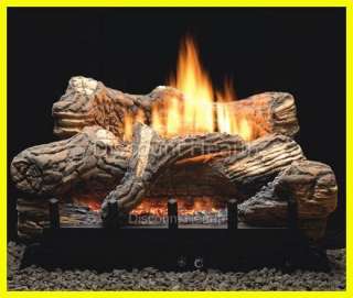   Hill Vent Free Non Vented Un Vented Fireplace Gas Logs COMPLETE NG LP