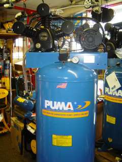 PUMA PK6560VS 60 Gallon Air Compressor 3 Cylinder Cast Iron Pump New 