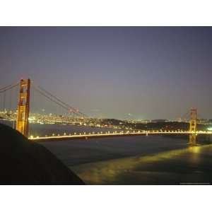  Golden Gate Bridge at Night with City Lights National 
