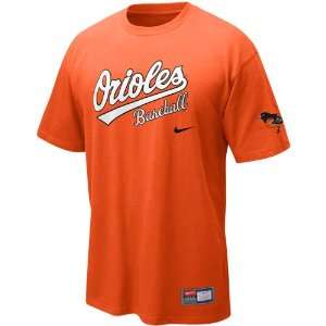 Nike Baltimore Orioles Orange 2011 MLB Practice T shirt (XX Large 