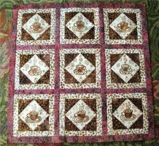 Coffee Anyone Quilt Pattern Great Focus Fabric Quilting  