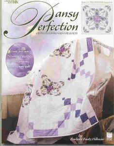 PANSY PERFECTION~ CROSS STITCH BLOCKS FOR QUILTS ~ SALE  